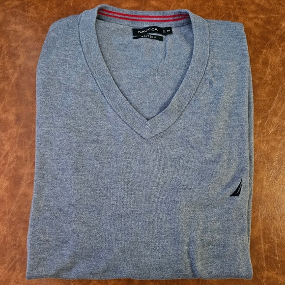Nautica Men’s Navtech V-Neck Sweater, Blue, 6XL - Picture 9 of 9